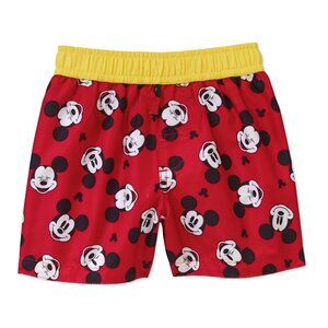 5/$20 NEW 3-6M Boys Mickey Mouse Swim Trunks